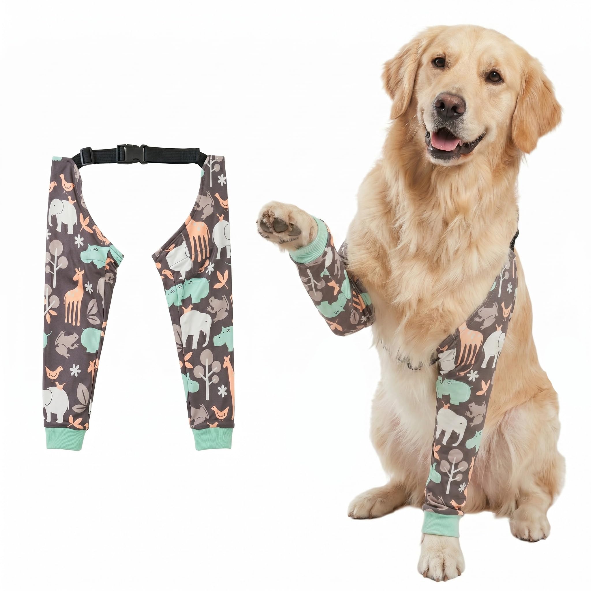 Photo 1 of LovinPet Dog Elbow Protector, Adjustable, Green Grey, M