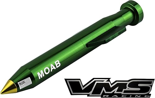 Miniatura 4 de VMS Racing Antena Moab de oro verde en calibre pesado CNC mecanizado Billet aluminio corto compatible con Ford Raptor F-150