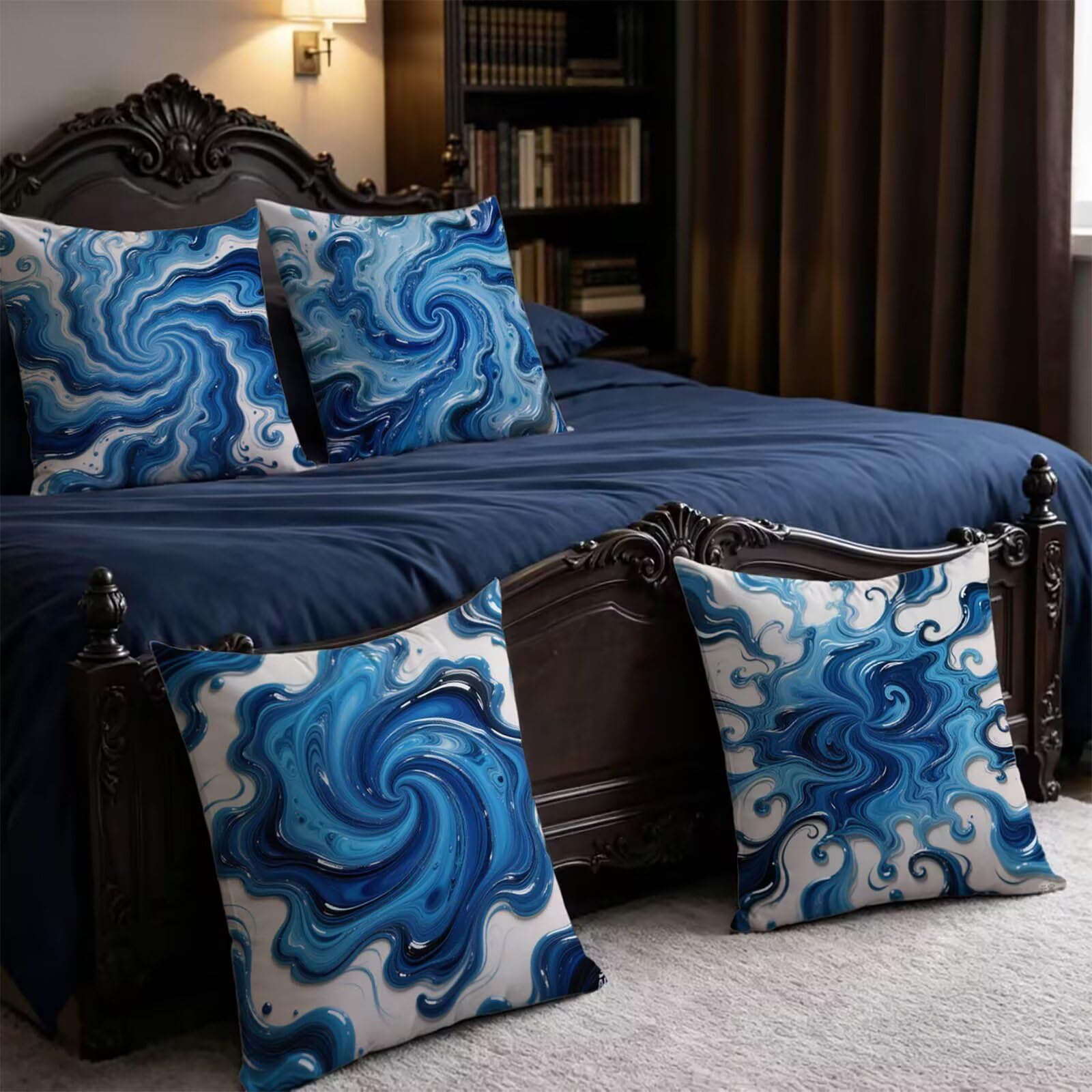 Federe Cuscini per Divano 60x60cm 4 Pack Federe Cuscino Astratto THDZ-1336