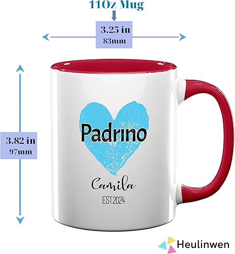Miniatura 10 de Padrinos De Bautizo Propuesta Set 2 Tazas Café 11Oz, Quieres Ser Mis Padrinos De Bautizo, Quieres Ser Mi Madrina est 2024, Recuerdos De Bautizo Para