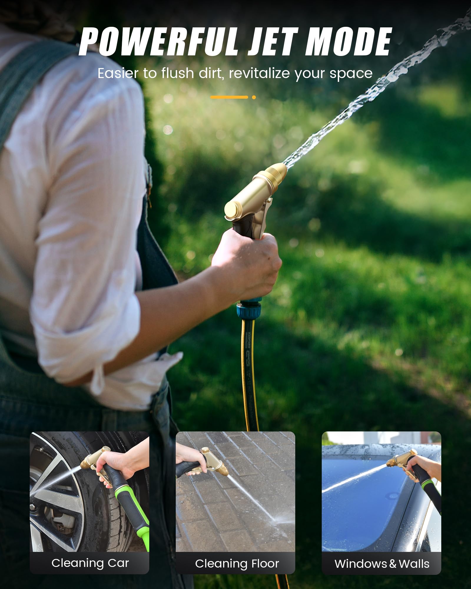 RainPoint Ugello per tubo da giardino resistente