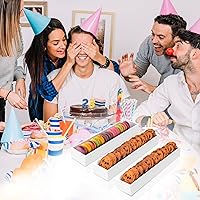 Vista 6 de 3 bandejas de madera para servir galletas para servir galletas saladas, soporte rectangular para bandejas de servir galletas para galletas, bandeja