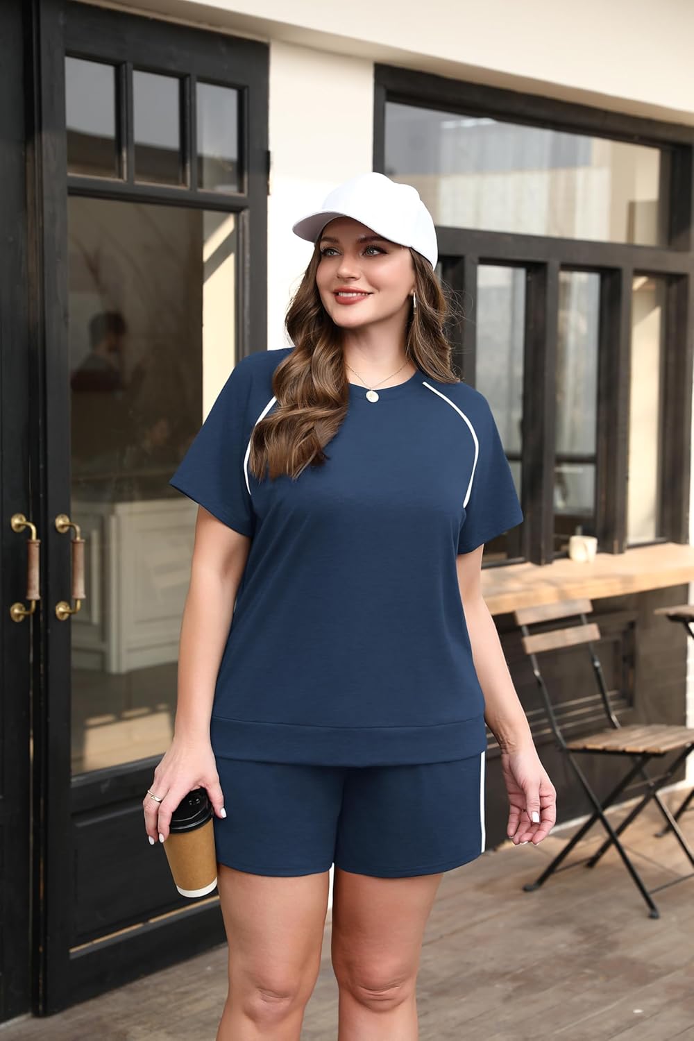 Sampeel 2 Piece Sets for Women Summer Lounge Matching Sets Airport Vacation Outfits Spring Fashion Clothes - Image 4