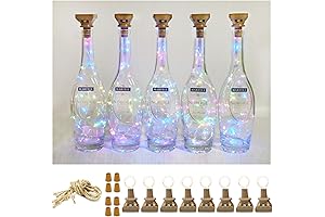 Sparkling 30-Pack Wine Bottle Lights with Twinkling Fairy LED