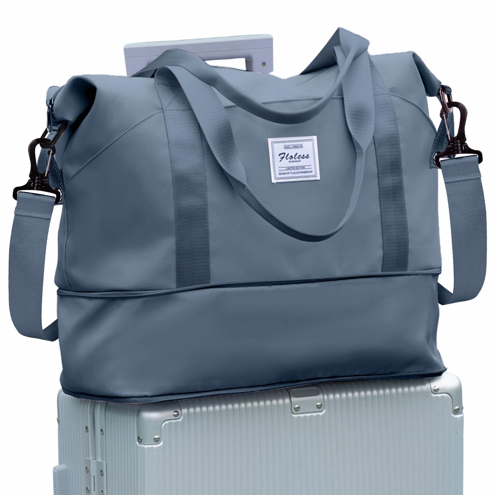 SZLX Ryanair Cabin Bag 40x30x20 Duffel Bag, Ryanair Airlines Cabin Bag 40x20x25 Underseat Foldable Travel Duffel Bag Holdall Tote Carry on Hand Luggage Overnight for Women and Men(Olive Green) — view 22