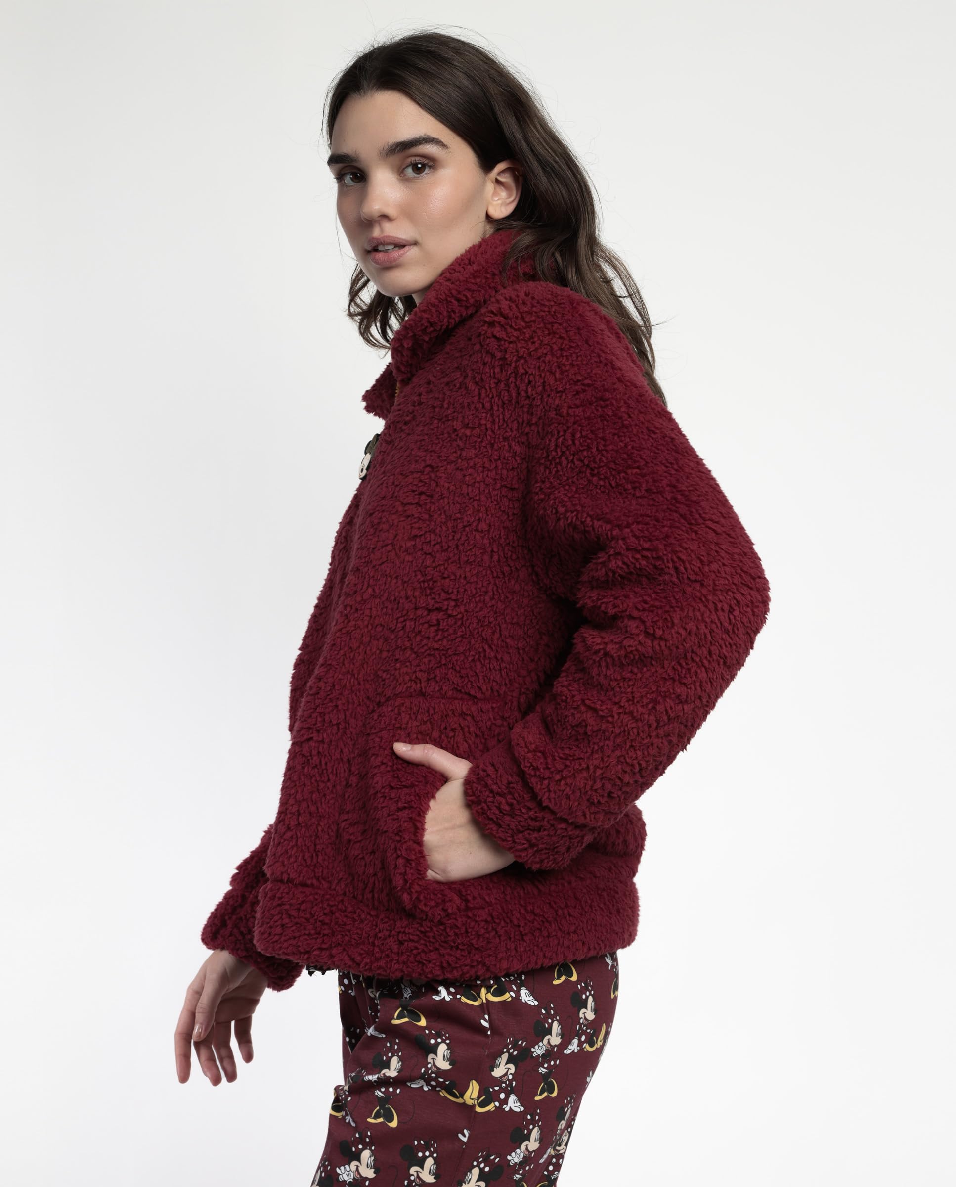 Disney Vestaglia da donna a maniche lunghe con Minnie Mouse