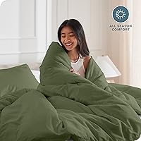 Vista 244 de Bare Home Funda de edredón extra larga – Premium 1800 súper suave – Funda de edredón ligera y fresca – Ropa de cama suave y transpirable