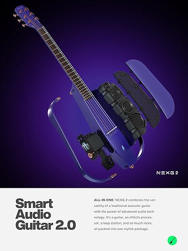 Miniatura 2 de Enya NEXG 2 Guitarra eléctrica acústica-eléctrica básica de fibra de carbono Guitarra eléctrica inteligente Acustica para adultos con altavoz
