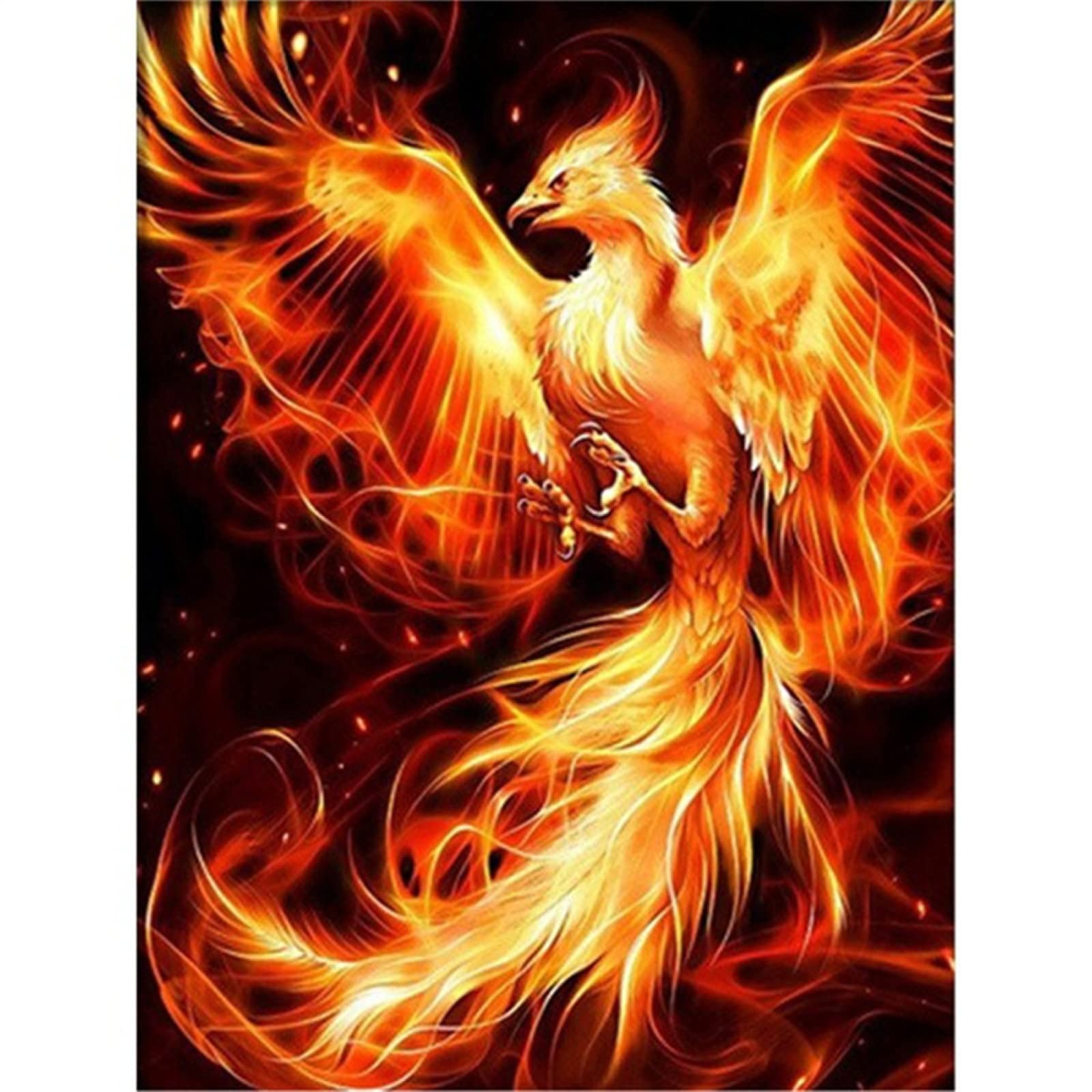 DCIDBEI 5D Diamond Painting Phönix 40x50cm - Diamant Malerei Set Für Erwachsene