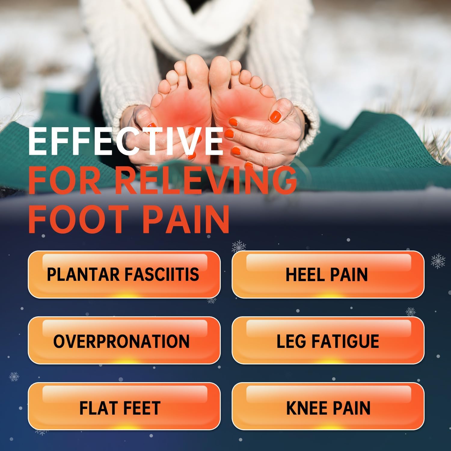 PCSsole Plantar Fasciitis Insoles Men Women- 220+lbs Heavy Duty High Arch Support Inserts with Comfort Cushion Orthotic Pain Relief Insoles for Flat Feet - Arch Pain - Heel Pain -Work Boot Shoe Insole - Image 4