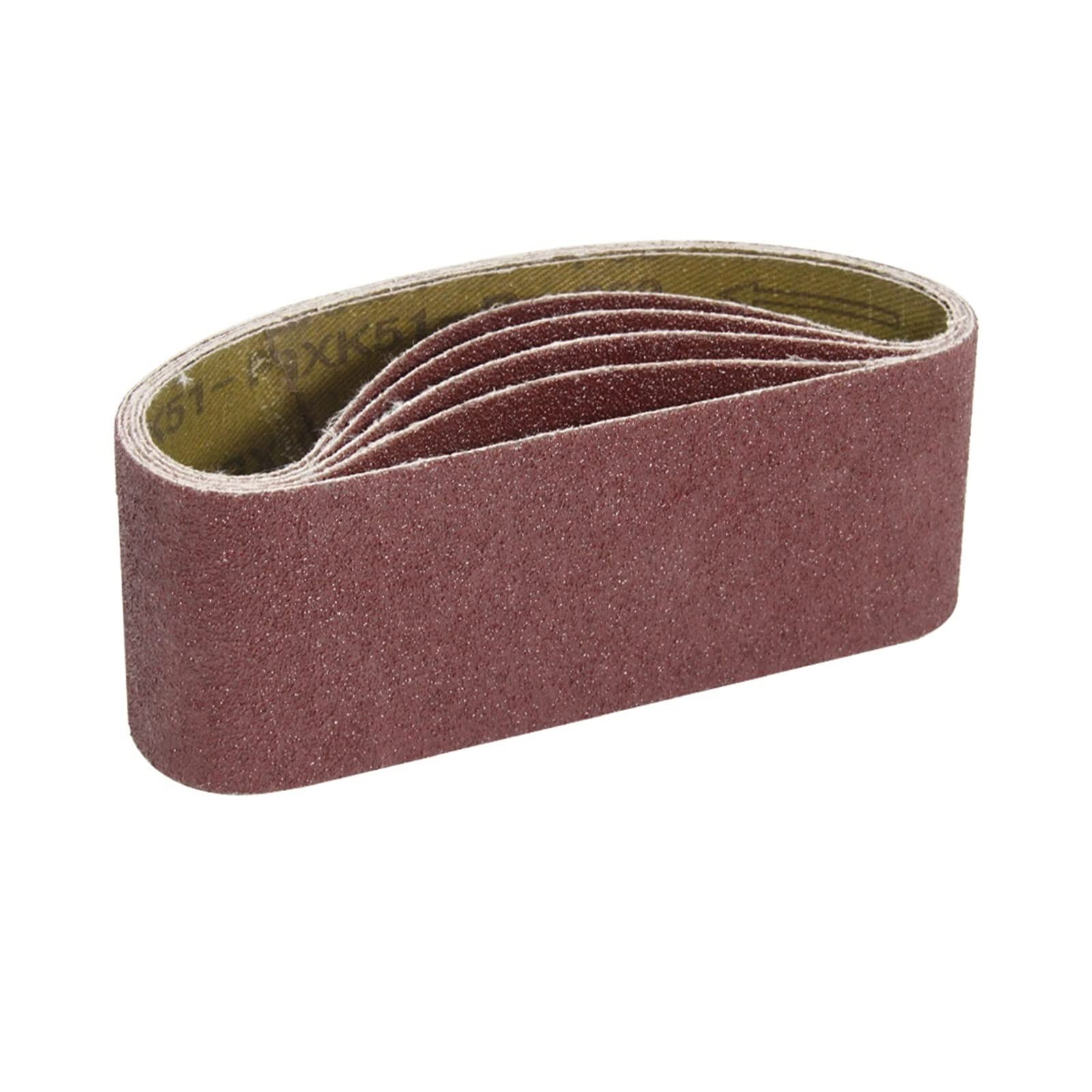 SHALLEZSOU Sander belt 5pcs Sanding Belt 75x457mm Aluminum Oxide Abrasive Tools 3" x18" 60 80 120 240 Grits for Woodworking Sander(Grit 240)
