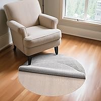 Vista 6 de Veken Almohadilla Antideslizante Redonda de 2 x 2 pies para pisos de madera dura, almohadillas antideslizantes circulares para alfombras de área