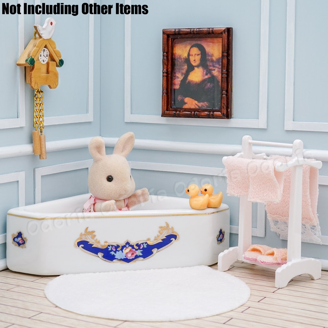 SALALIS Serviettes de bain miniatures pour maison de poupée 1-12