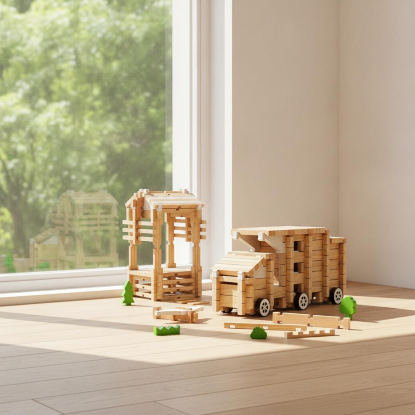 Juguete Construcción Interconectable Juego Construcción DIY Ligero Juguetes para Preescolar