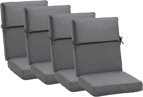 BPS Cojín para silla de exterior, 45.3 pulgadas de largo x 20.5 pulgadas de ancho x 4.3 pulgadas de alto, cojín de asiento de muebles de patio,