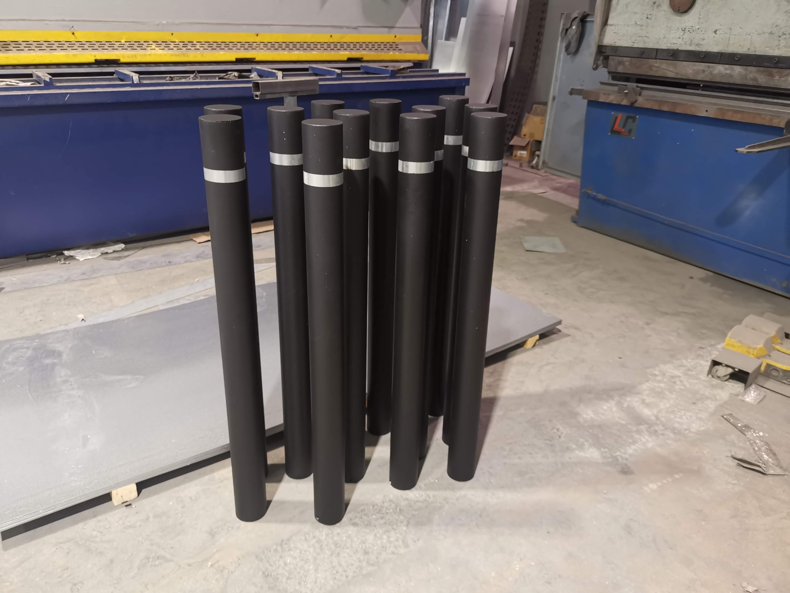 Pilona Fija Barcelona Eco Hierro Galvanizado 80mm x 1000mm Lacado al Horno