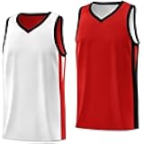 Blank Youth Reversible Basketball Jersey,Sports Athletic Practice Basketball Shirt 90s Hip Hop Clothing for Boys Girls
