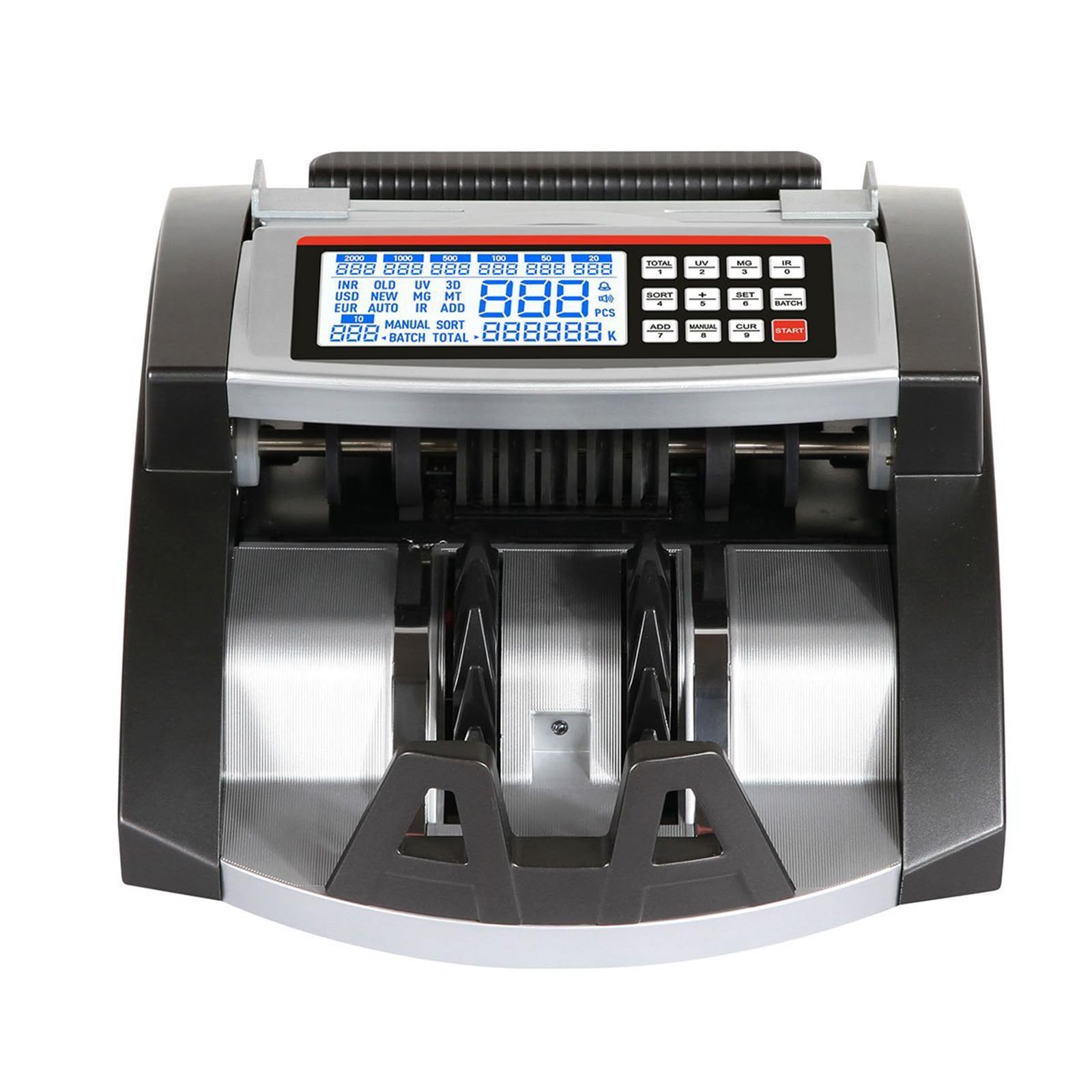 CRONY Money Counter Machine Banknote - AL-6000 Portable Bill Counting For AED  USD EUR SAR, UV MG IR DD Counterfeit Bill Detection Cash Counting  ≥1000bills/min with LCD Display : Amazon.ae: Office Products