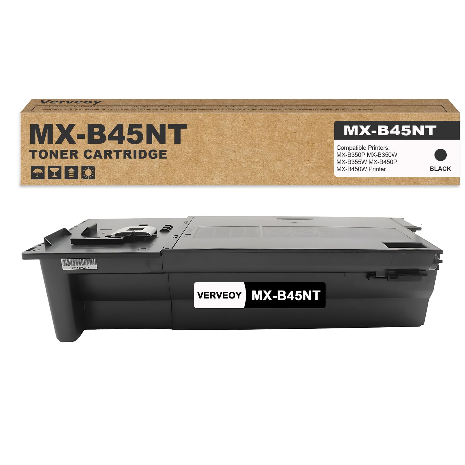 Amazon.com: Verveoy MX-B45NT Black Toner Cartridge Replacement for