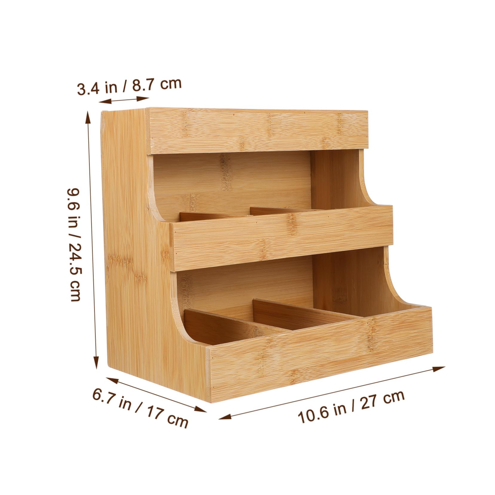 iplusmile Portabustine tè in Legno Resistente capacità Elevata, Organizer Raffinato per Bustine di tè e caffè, per Conservare Bustine in Cucina o Ufficio