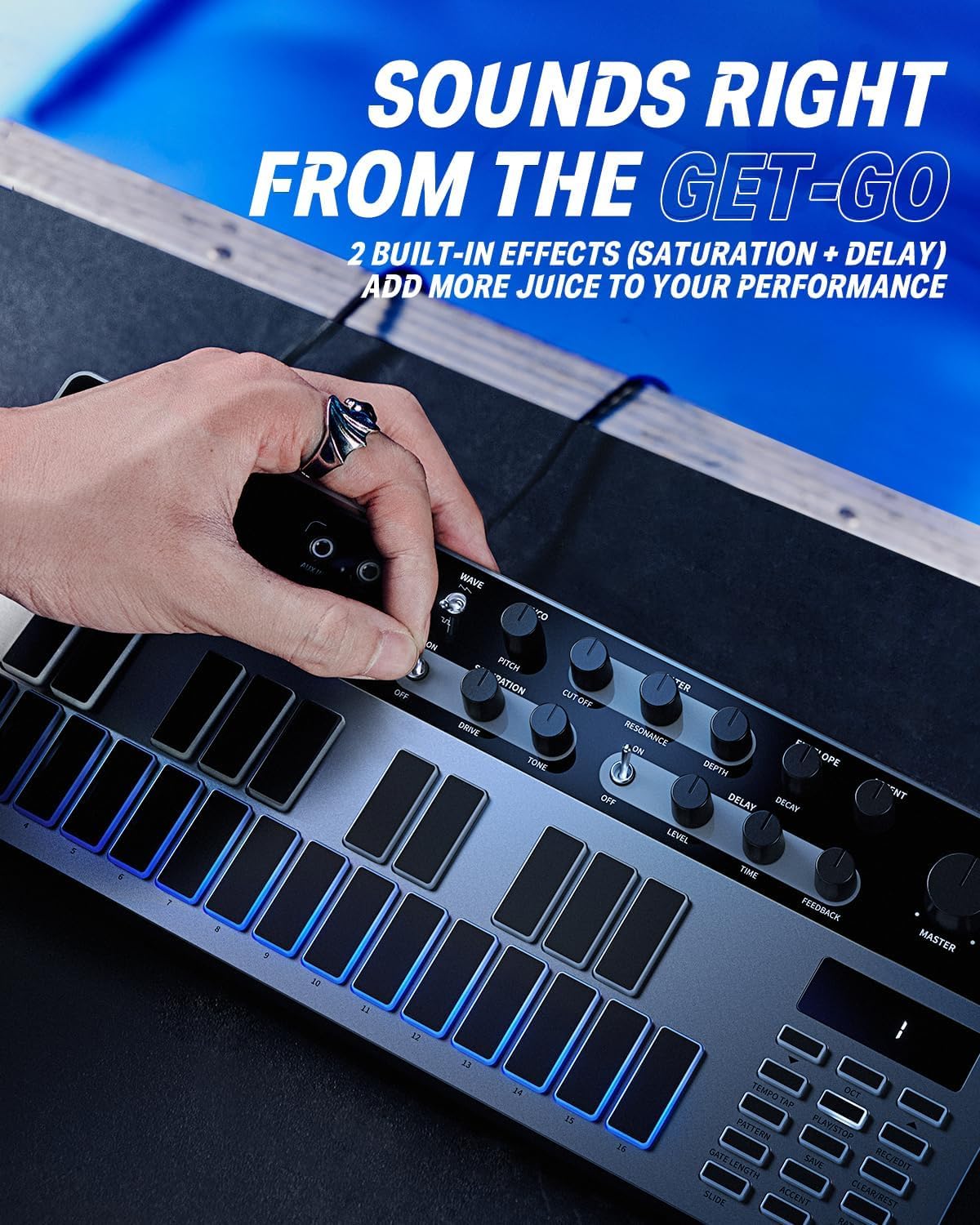ANALOG BASS SYNTH E SEQUENCER DONNER ESSENTIAL B1