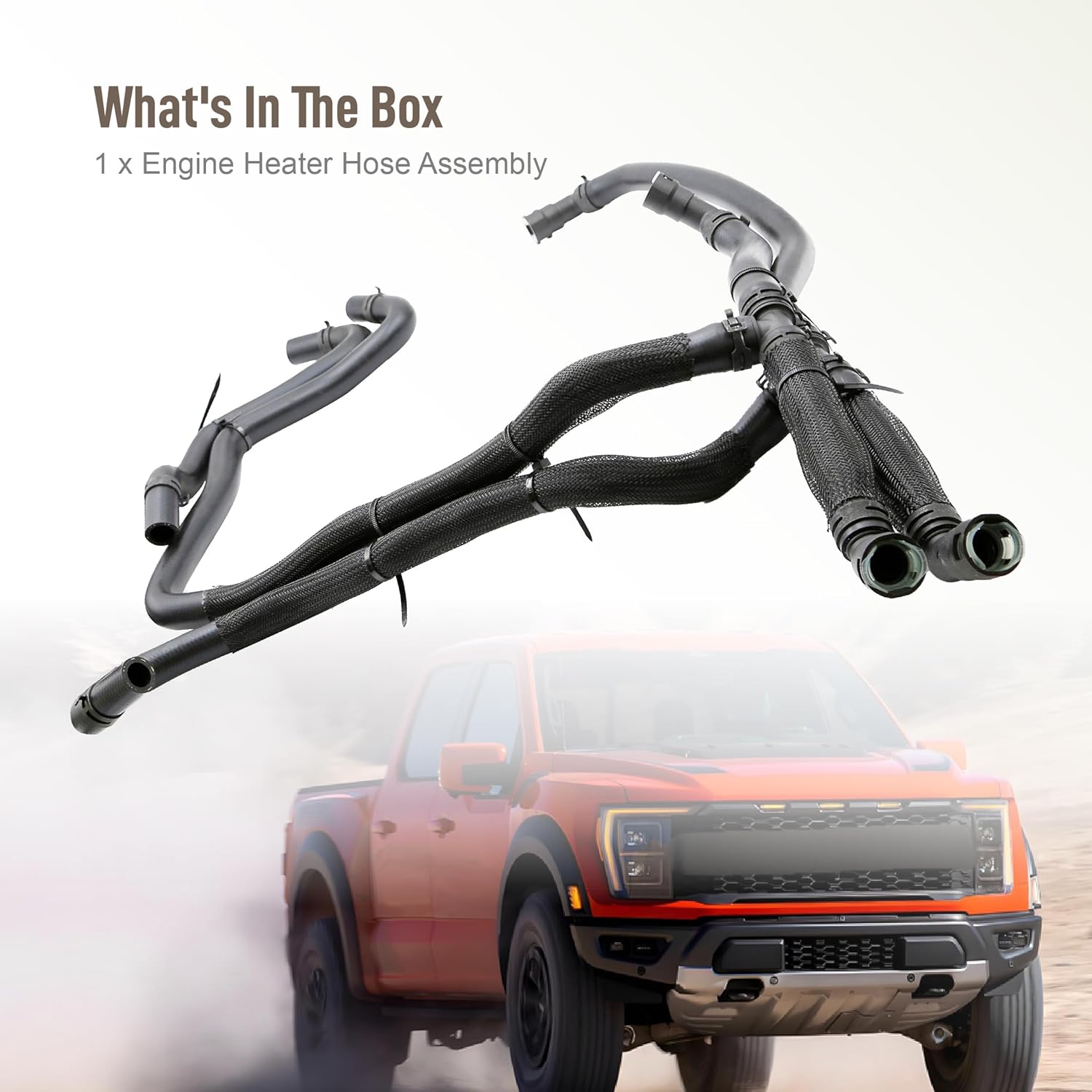 ASTROSYNC Engine Heater Hose Inlet & Outlet Assembly Fit for Ford F-150 2015 2016 2017, Heated Hose Replace 626-802