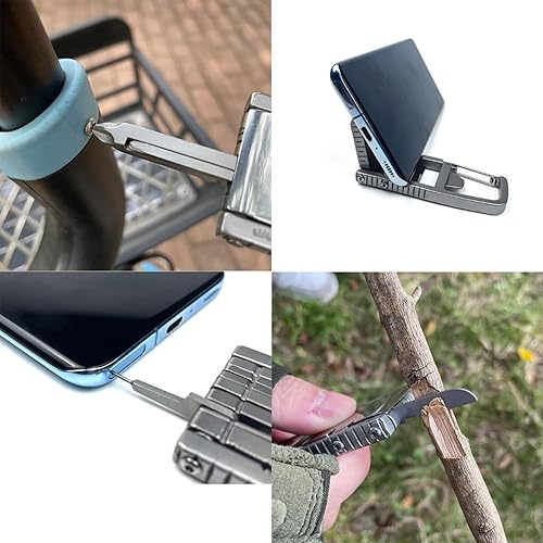 Miniatura 4 de Mini herramienta multiherramienta 12 en 1, multiherramienta portátil para llavero, alicates de punta de aguja, abrebotellas, llavero