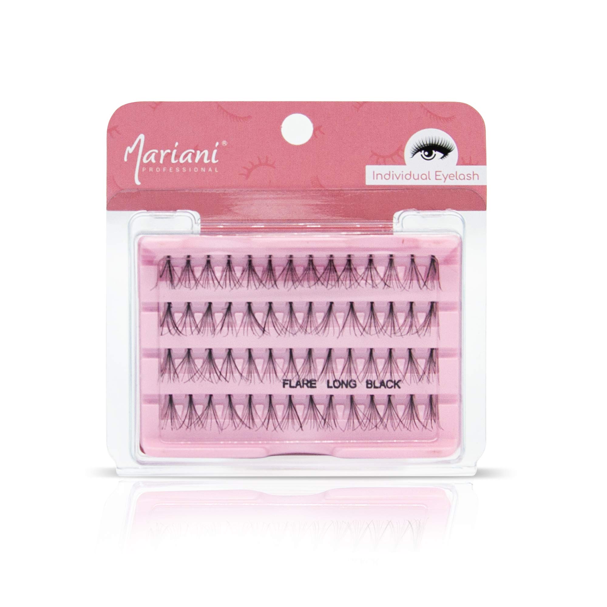 Mariani Individual eyelashes 3 different sizes/ Natural lashes Short-Medium-Long (LONG)