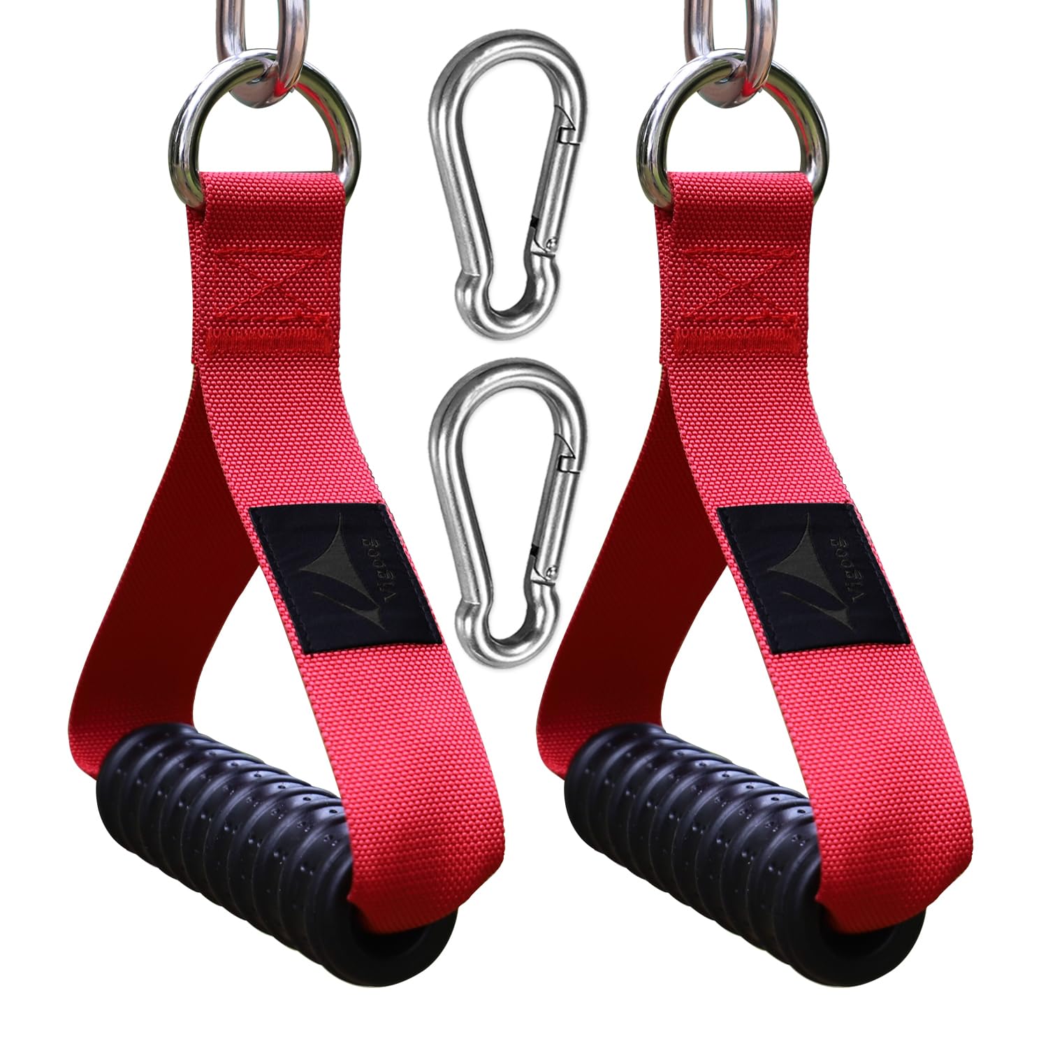Robuste Kabelmaschinen-Übungsgriffe, Gummigriff-Aufsätze für Fitness-Workout-Geräte (Hellfire XW)