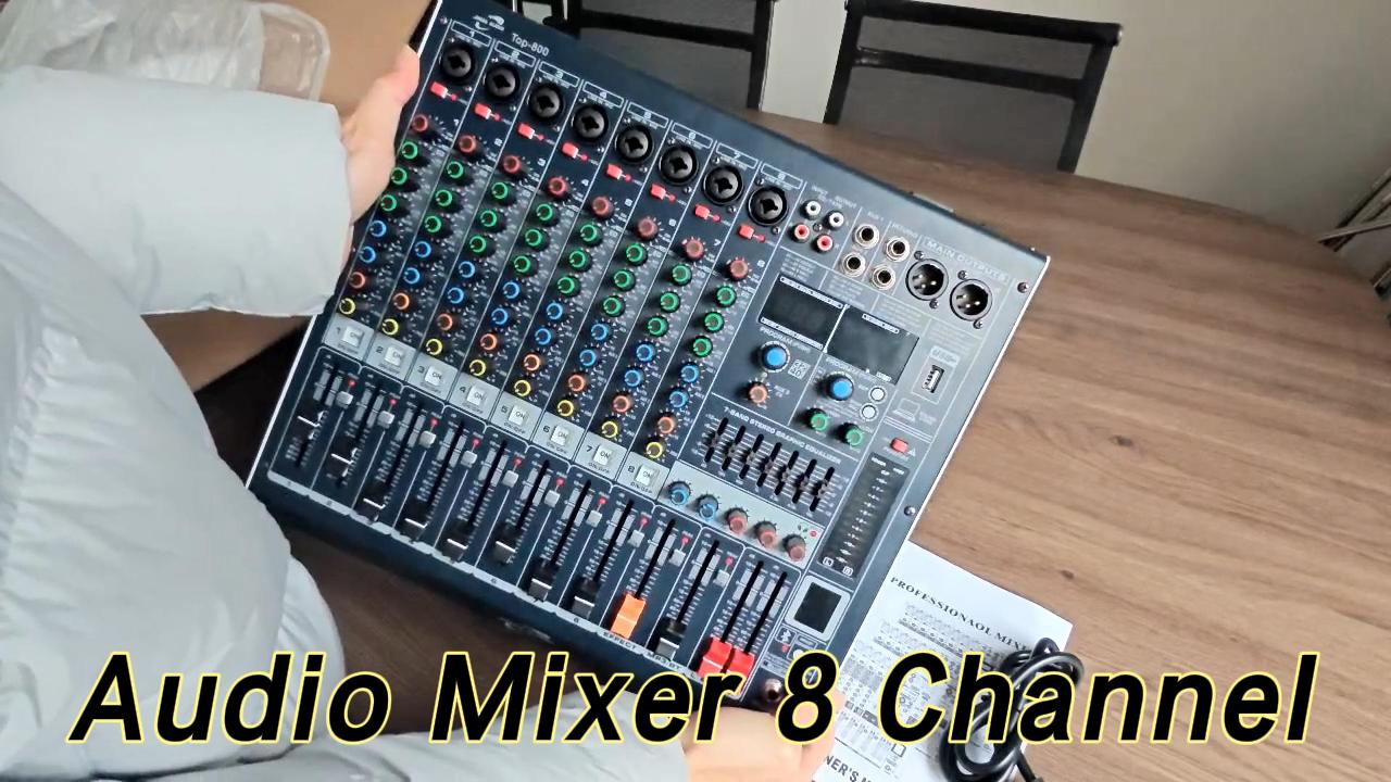 Amazon.com: Jindaaudio Audio Mixer 8 Channel, DJ Mixer Board with