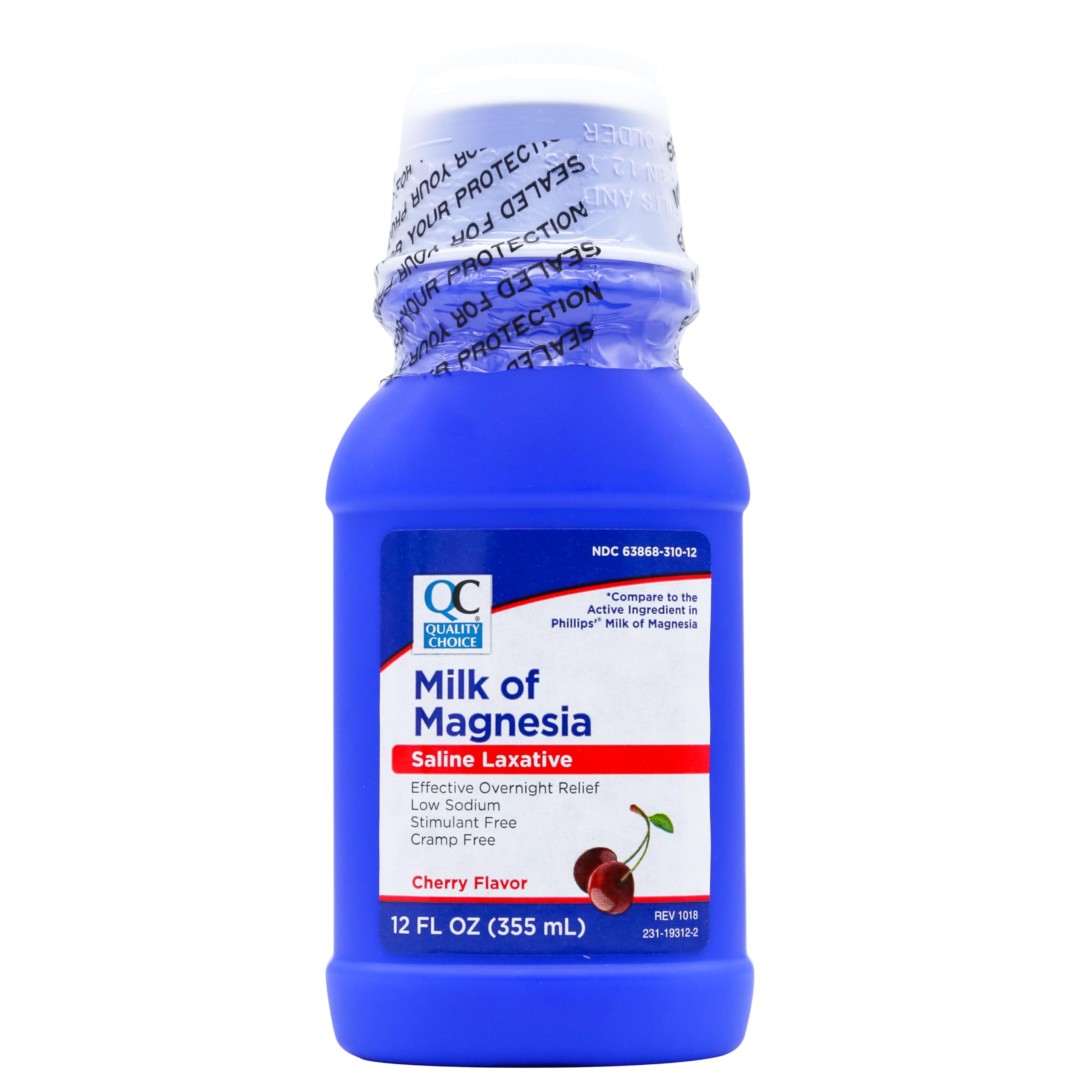Amazon.com: Quality Choice Milk of Magnesia Cherry Flavor 12 Fl Oz