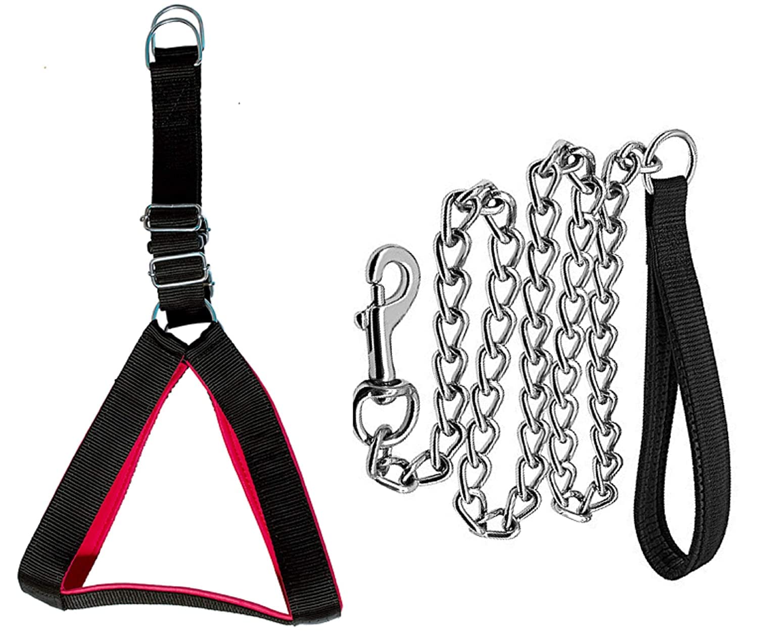 RvPaws Padded Harness Belt and Padded Leash Chain for Small & Medium Dog of All Breeds (Black Color - .75 Inch) (B09MQTNNZV) Amazon Price History, Amazon Price Tracker