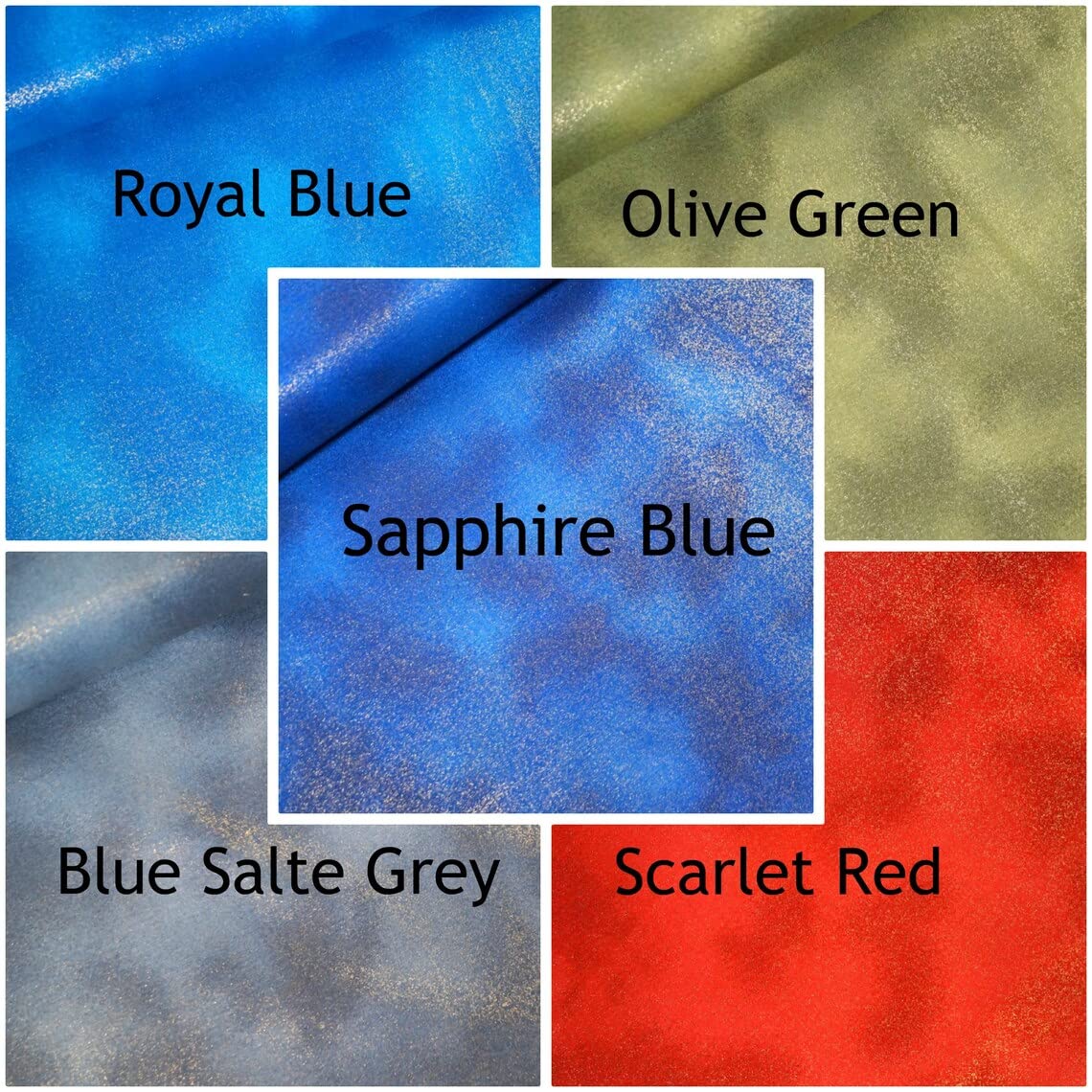 Balsara's Blue,Grey Fat Quarter | Sparkle Ombre Fairy Dust Fabric 100% Egyptian Cotton Cloud Effect Quilting Dressmaking Crafts Kids Fabric (Blue Slate Grey)