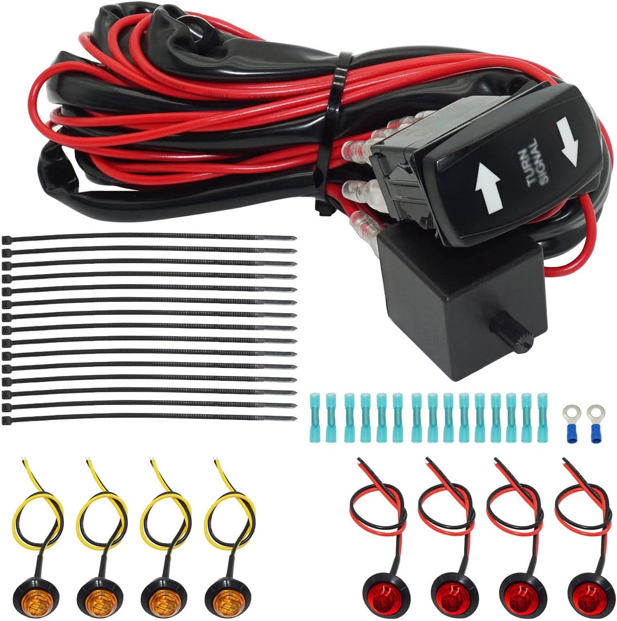 UTV turn signal kit, Turn Signal Rocker Switch ATV Street