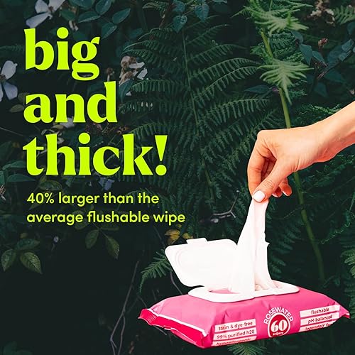 Miniatura 3 de Goodwipes - Toallitas desechables a base de plantas con extractos naturales, dispensador para uso doméstico, seguras para alcantarillado, agua de