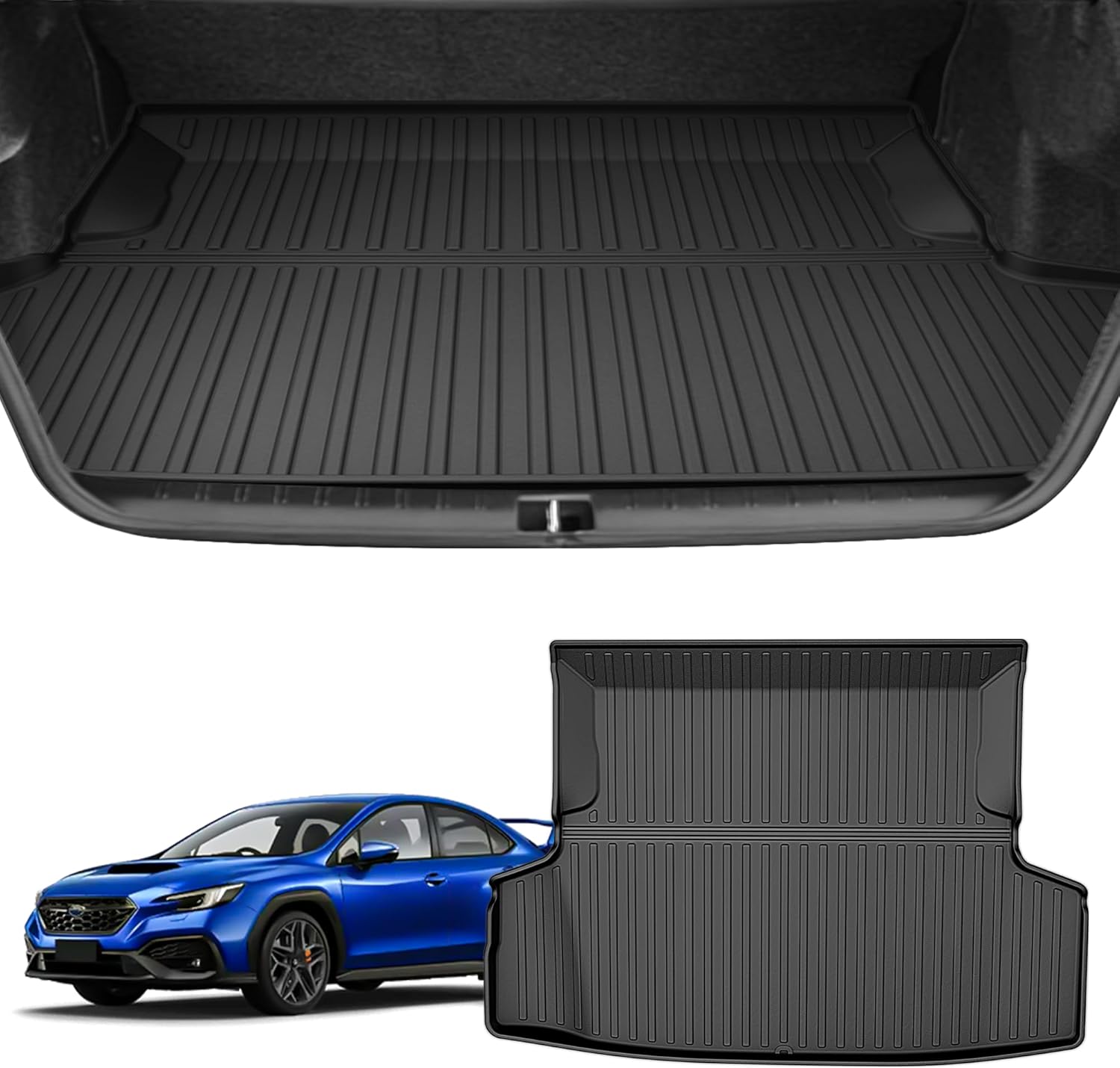 AOMSAZTO Floor Mats & Cargo Liner for Subaru Forester 2014 2015 2016 2017 2018-1st & 2nd Row All Weather Protection Floor Liners Waterproof Car Trunk Mat