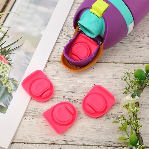 Miniatura 42 de 4 tapones de repuesto para botella, junta de botella de silicona, accesorios para Owala FreeSip de 24 onzas y 32 onzas, piezas de tapa superior