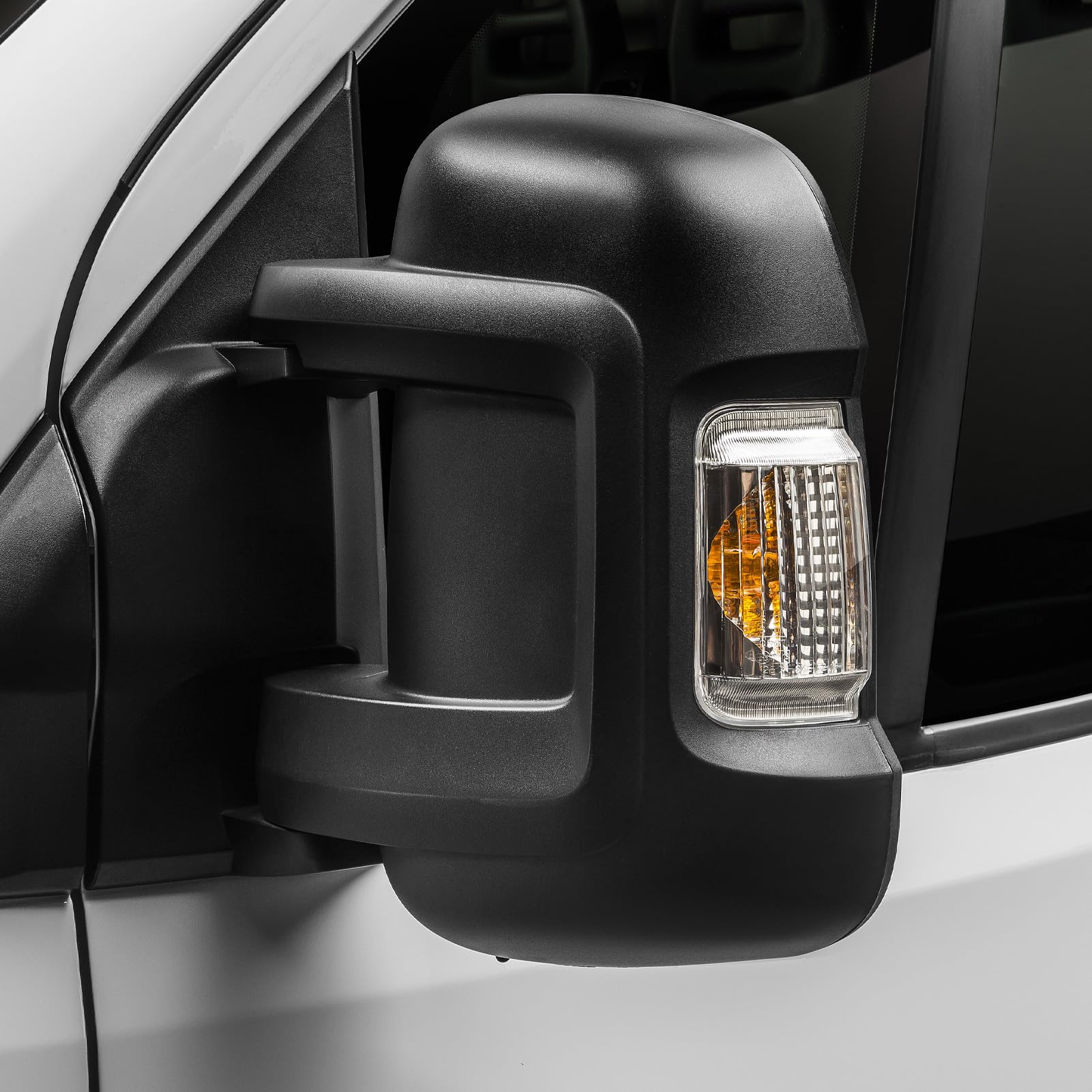 Indicateur De Rétroviseur Latéral Couvercle Du Signal De Virage De Lumière Transparent PC Adapté à Ducato De 2006 à 2024 Côté Gauche: 6325h0, 71748252, 71748254 (Left