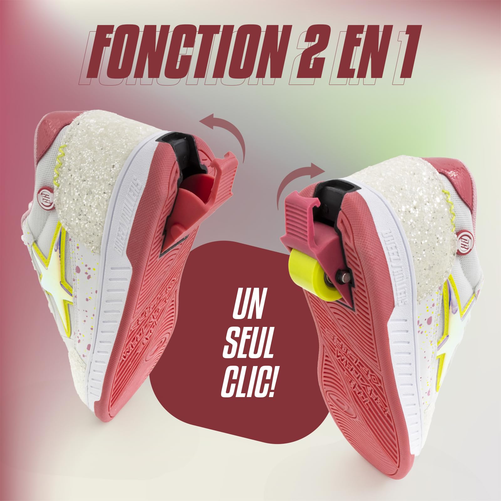 Breezy Rollers Chaussures à roulettes pour Enfants I Rollers-Sneakers I De Chaussures de Rue pour Filles et Garçons à Rollers en Quelques Secondes I Baskets à roulettes