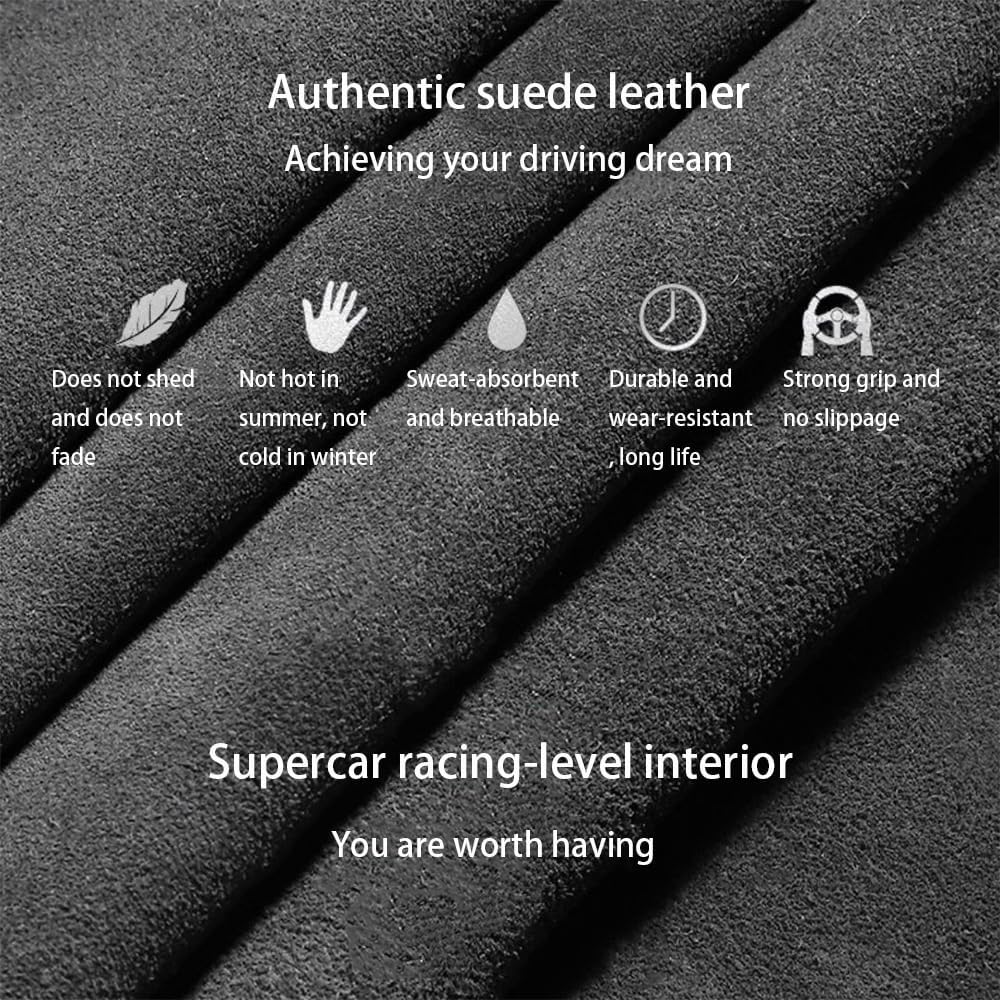Auto Stuurwielhoes Leer, voor Hyundai Tucson 2016-2019 Zachte