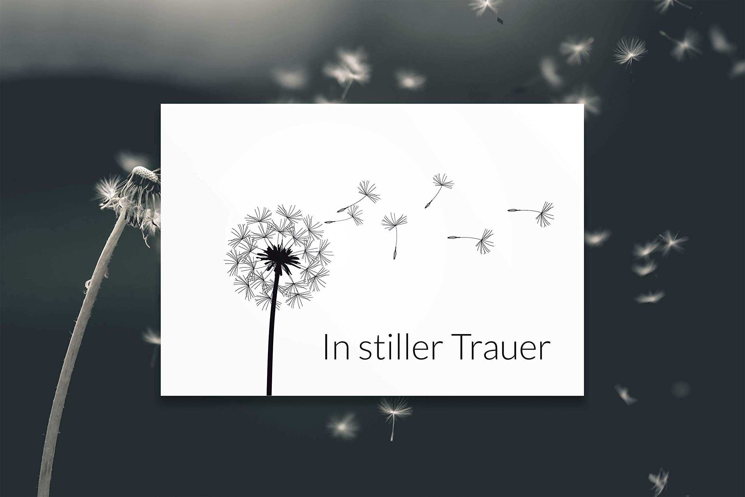 Kondolenzkarte Beileidskarte Trauerkarte In Stillen Produktbild-Vorschau 13