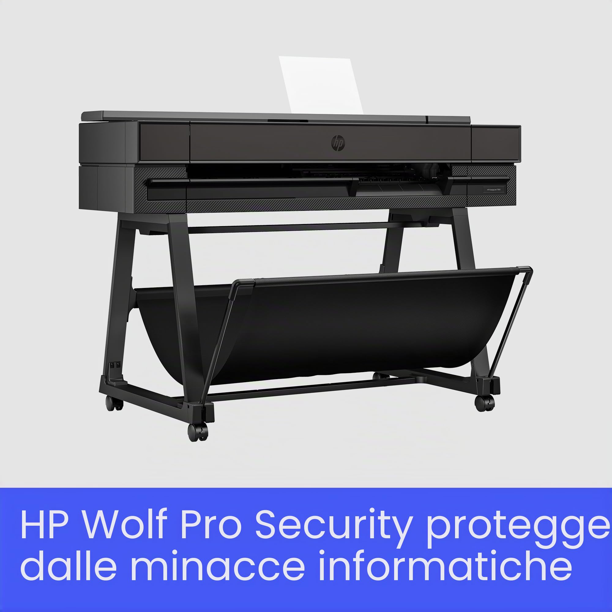 HP DesignJet T850 Stampante per Grandi Formati da 91 cm 2Y9H0A, Formati supportati da A4 ad A0, velocità 90 Pagine A0 all’Ora, Gigabit Ethernet, USB, Wi-Fi, Garanzia 2 Anni, Edizione 2025, Nero
