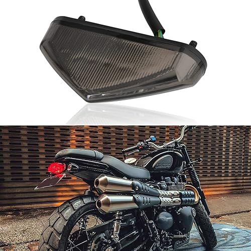 Luz trasera de freno LED para motocicleta, luz de matrícula de 12 V, luces universales de parada de motocicleta para Quad ATV Dirt Bike Custom