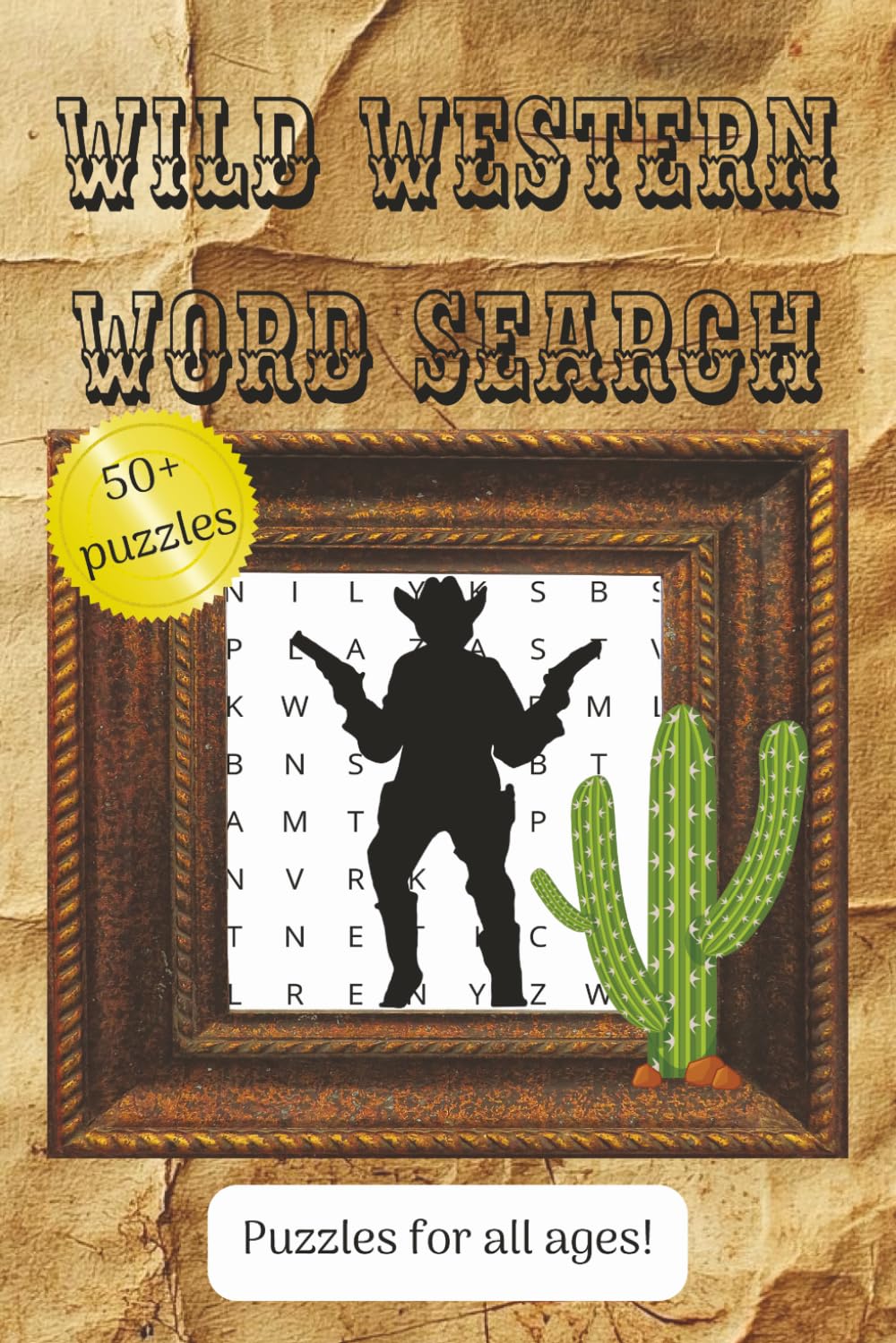 Wild Western Word Search Puzzle Book: 55 Wild West Puzzles Featuring Cowboys, Outlaws, Gold Rush Adventures, and 495 Unique Words for Relaxing Brain Fun