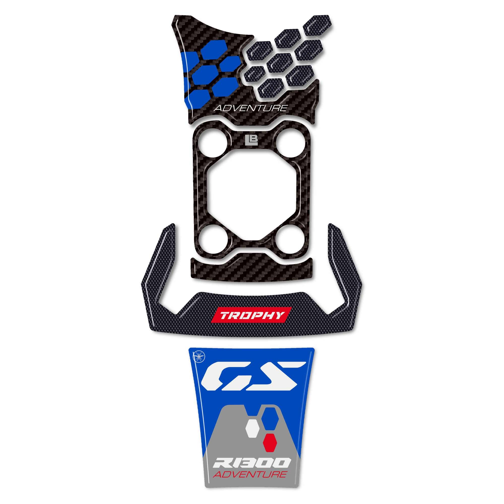 Labelbike 3D Tankpad Aufkleber Für BMW R 1300 GS Adventure Grün – Harz Schutz & Dekoration Motorrad