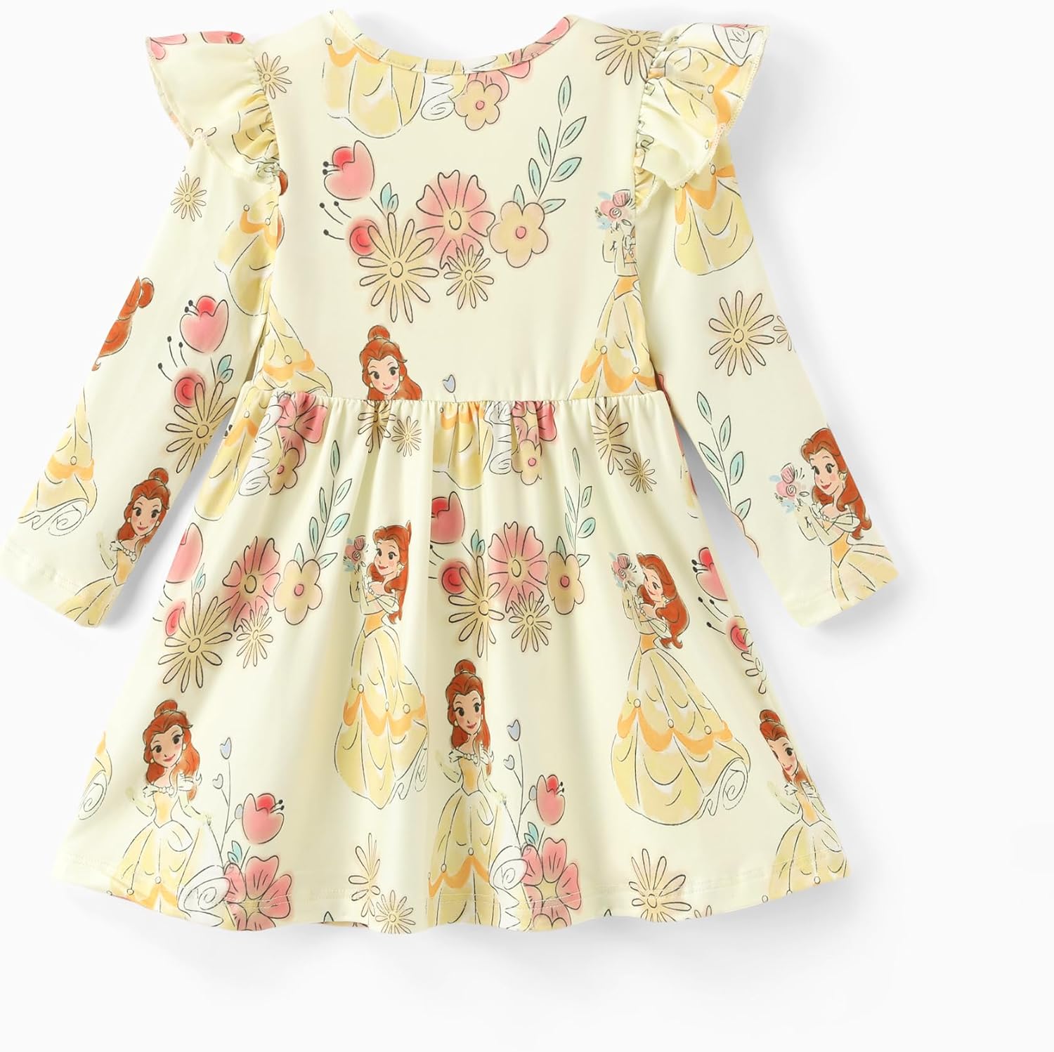  Girls Dress Ruffled Long Sleeve Fall Winter Clothes Baby to Toddler thumbnail