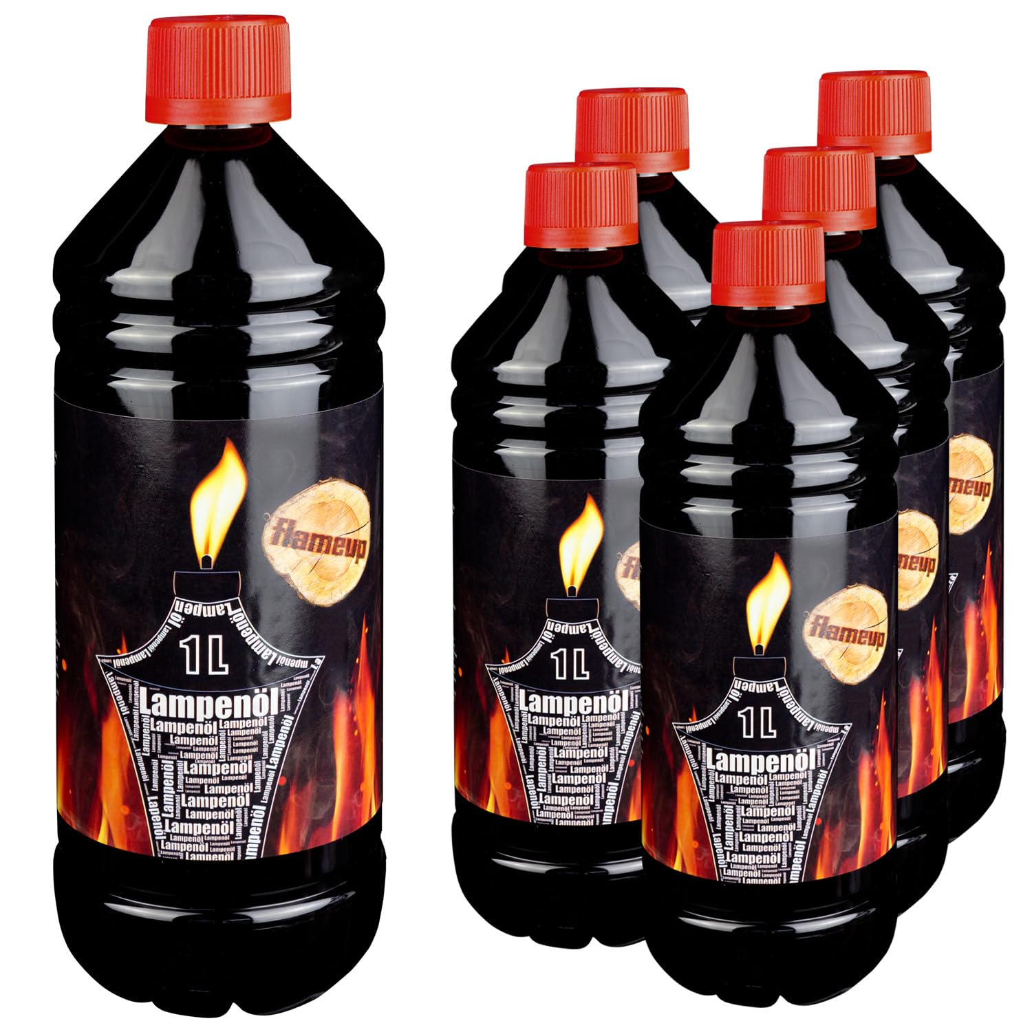 L'huile pour Huile de Lampe 1-24 Litres torche neutre lanterne bouteilles intérieur extérieur Flameup, Numéro:6 L