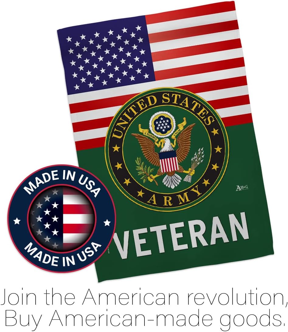 US Army Veteran Garden Flag - Armed Forces Rangers United State American Military Retire Official - House Decoration Banner Small Yard Gift Double-Sided Made In USA 13 X 18.5 - Image 5