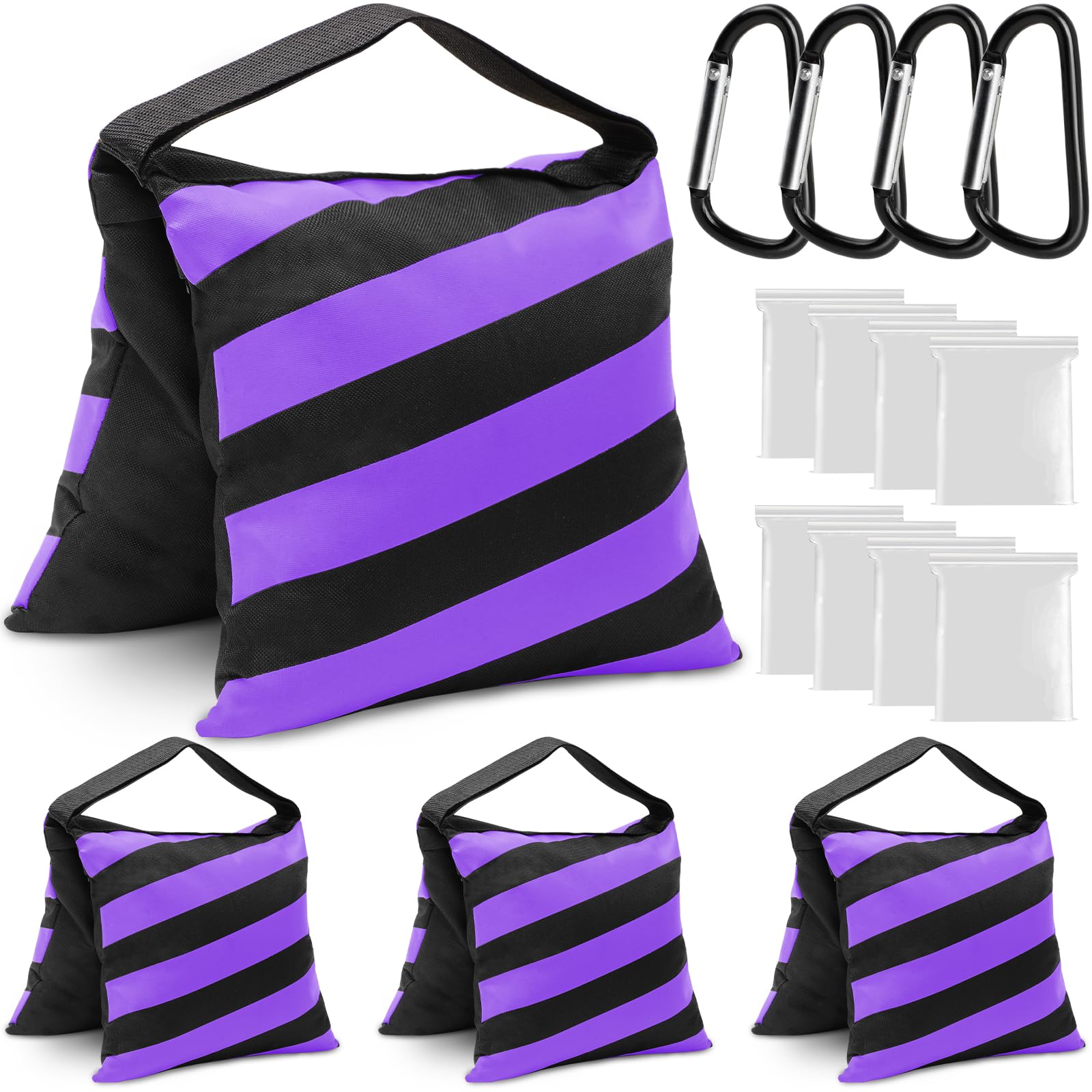 4 Packs Purple Sandbag Weight Bags for Light Photography Video Equipment