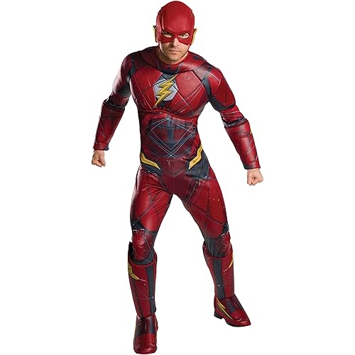 Rubie's Costume Co. Men's Justice League Deluxe Flash Costume